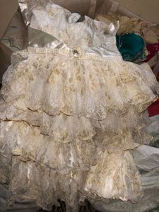 Netted Satin Frock