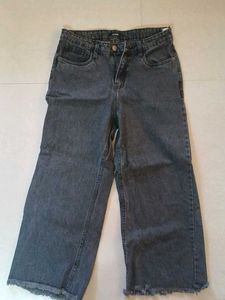 Zudio black faded baggy jeans