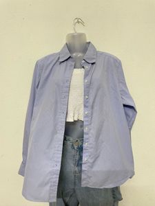 Marks &amp; Spencer Oversized Formal Strip Shirt