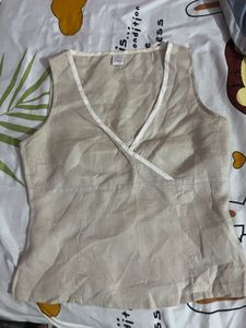 Elegant Beige Tank Top