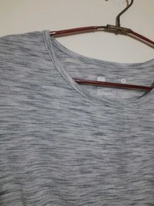 Gray Twist Front Top