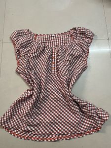 Red & White Checkered Top
