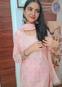 Baby pink kurta set🌺