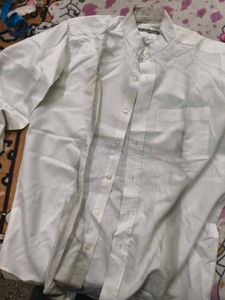 Men's White Formal Shirt in XXL size