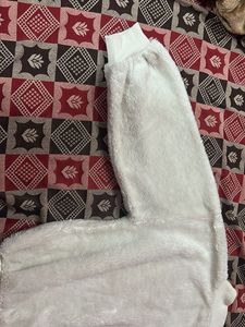 Cozy White Fuzzy Pullover