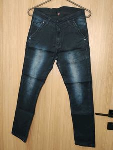 Dark Wash Clean Denim Jeans