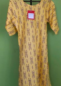 Ikkat Cotton Kurti New With Tag