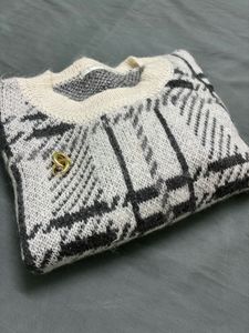 Patterned Knit Sweater