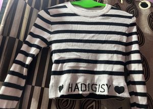 Striped Long Sleeve Top