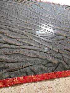 Black Duppatta Red Lace