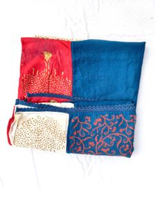 Tricolour Pure Cotton Dupatta