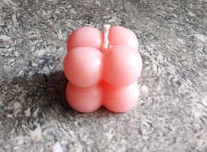 Pink Bubble Candle