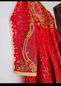 Red Embroidered Lehenga Choli