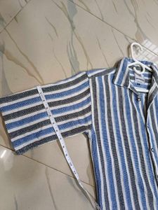 DEFENDER Striped half sleeve Shirt