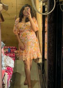 Floral Fit And Flare Dress