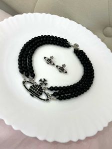 Vivienne Westwood Large Pearl Necklace Earring Set