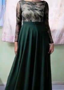 Elegant Green Maxi Dress