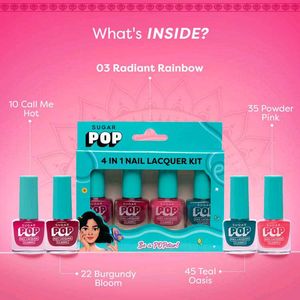 SUGAR POP4 In 1 Nail Lacquer Kit - 03 Radiant Rain