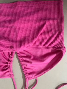 Hot Pink Tie-Up Crop Top