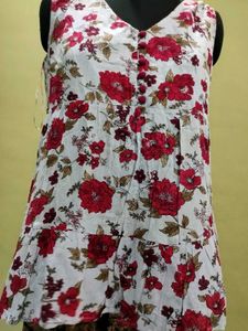 Floral Sleeveless Top