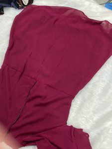 Short Quarter Sleeves One Piece