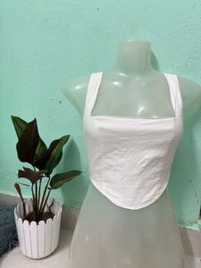 White Crop Top