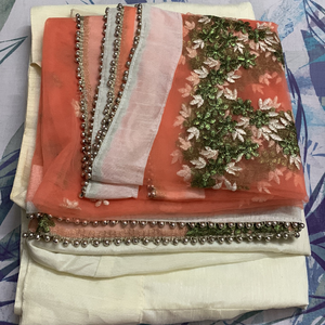 Tusser silk saree