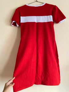 Red &amp; White T-Shirt nightdress