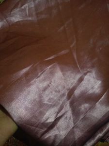SATIN PEACH SAREE