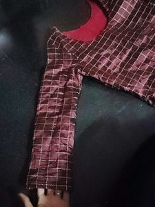 Wine Color Kurti
