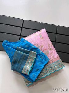 Pure Banarsi saree With Stiched Blouse