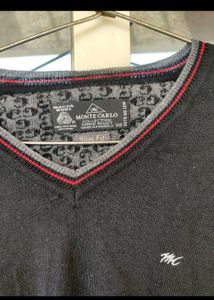 Monte Carlo Plain Black Classic Sweater