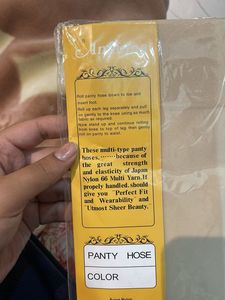 Black and nude stocking Anfanna Pantyhose Set