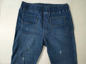 Distressed Pocket Jeans For Women