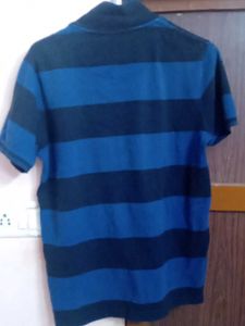 Max Striped Polo Shirt - Blue/Black