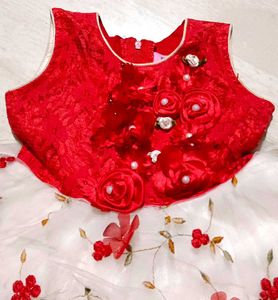 Cute Red &amp; White Dress Combo