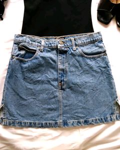 Long Denim Skirt