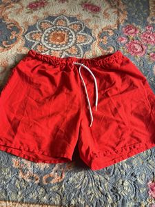 Red Swim Trunks
