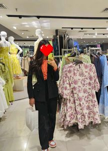 H&M double breasted blazer for women