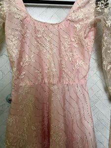 Elegant Pink Lace Dress