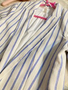 H&amp;M LINEN-BLEND JACKET||Women Oversized Fit Blazer