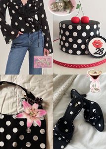 y2k polka dot wrap top / dress