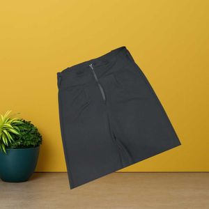 Women black cotton palazo size 28 (O-100)