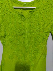 cotton Chikankari Kurti