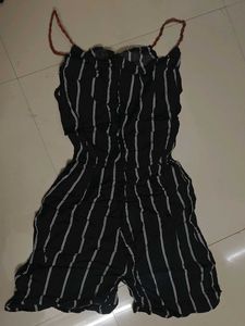 Striped Black Jumpsuit