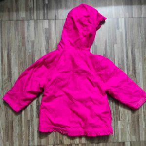 Hot pink jacket for young girls