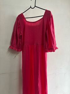 Pink Midi Dress