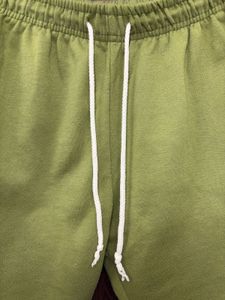 Green Cotton Blend Joggers