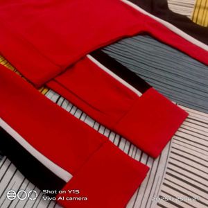 Red &amp; Black Co-ord Set