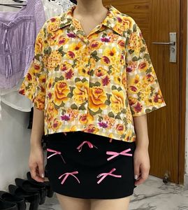 Floral Print Short Sleeve top